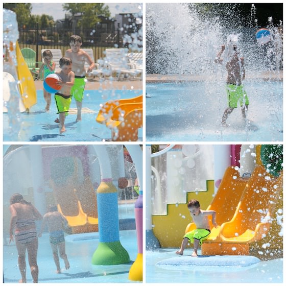 Splash Pad at Sherkston Shores Beach Resort and Campground