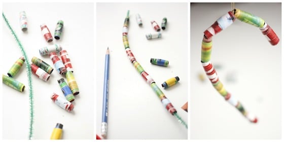 making paper bead ornaments