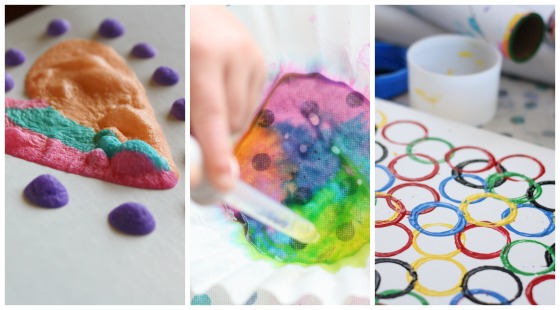 3 simple paint processes for kids