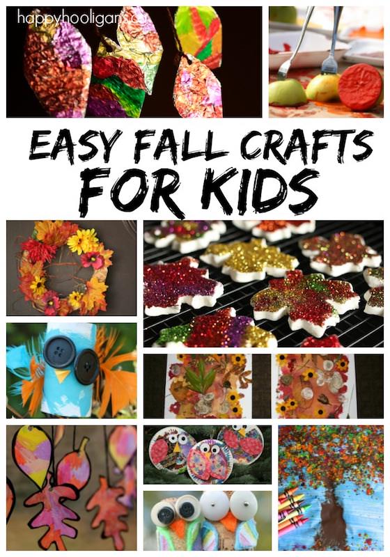 Easy Fall Crafts for Kids - Happy Hooligans