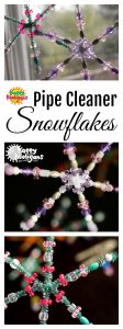 Pipe Cleaner Snowflake Ornaments by Happy Hooligans