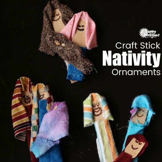 Popsicle Stick Nativity Ornaments