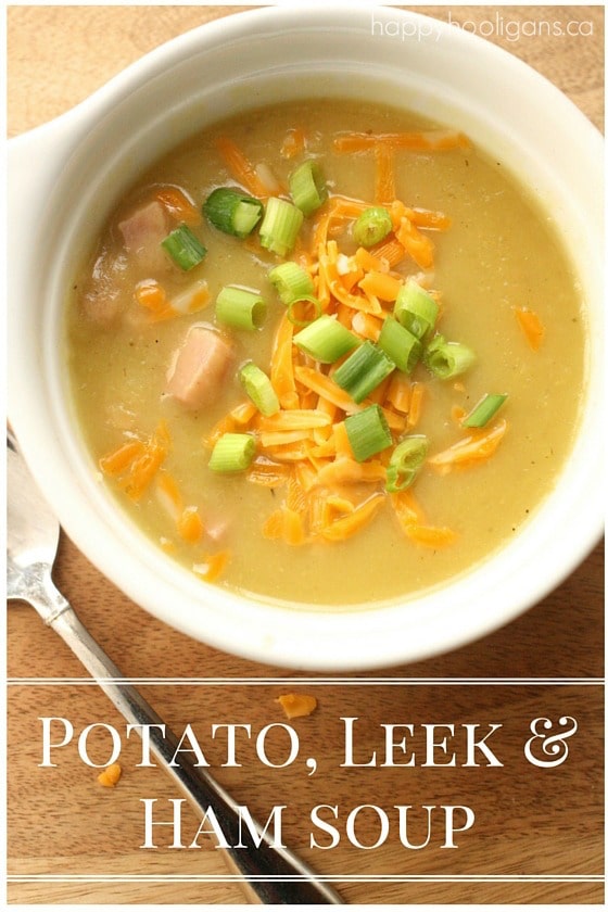 Potato, Leek & Ham Soup Recipe - Happy Hooligans 