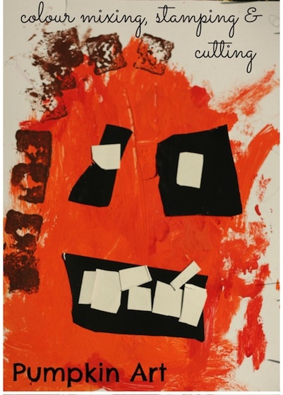 pumpkin art for toddlers and preschoolers - happy hooligans