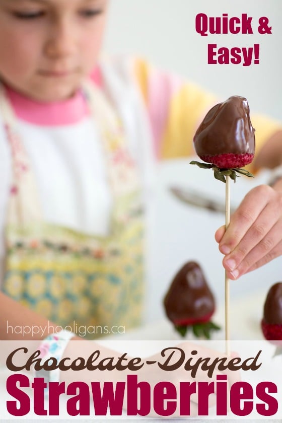 Quick and Easy Chocolate-Dipped Strawberries