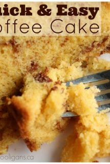 Easy coffee cake recipe