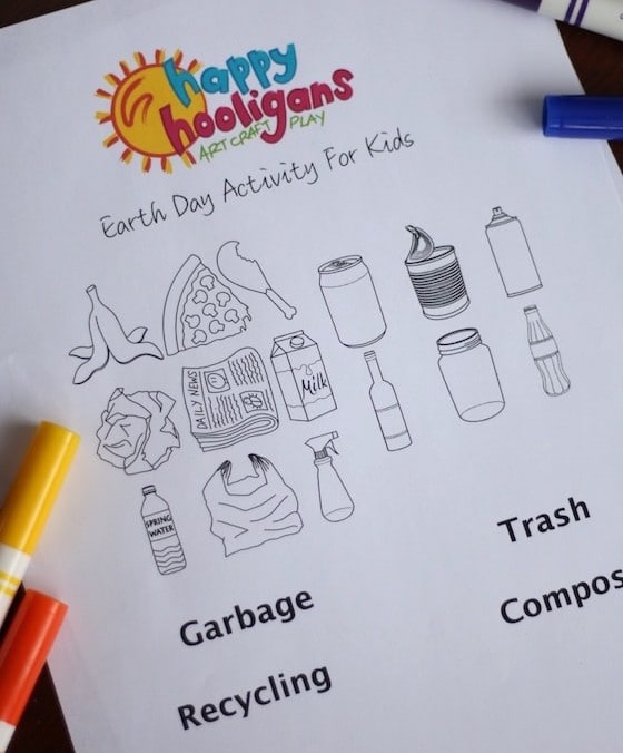 Recycle Sorting Activity Printable