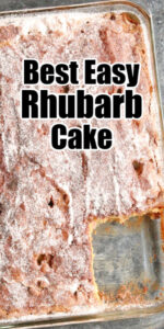 Rhubarb Cake Recipe sugar topping