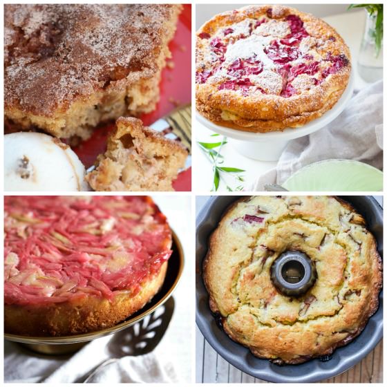 4 Rhubarb Cakes