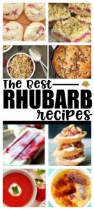 rhubarb recipes collage