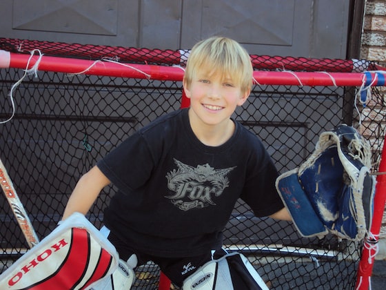 road hockey goalie