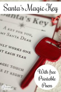 Santa's Magic Key with Free Printable Poem