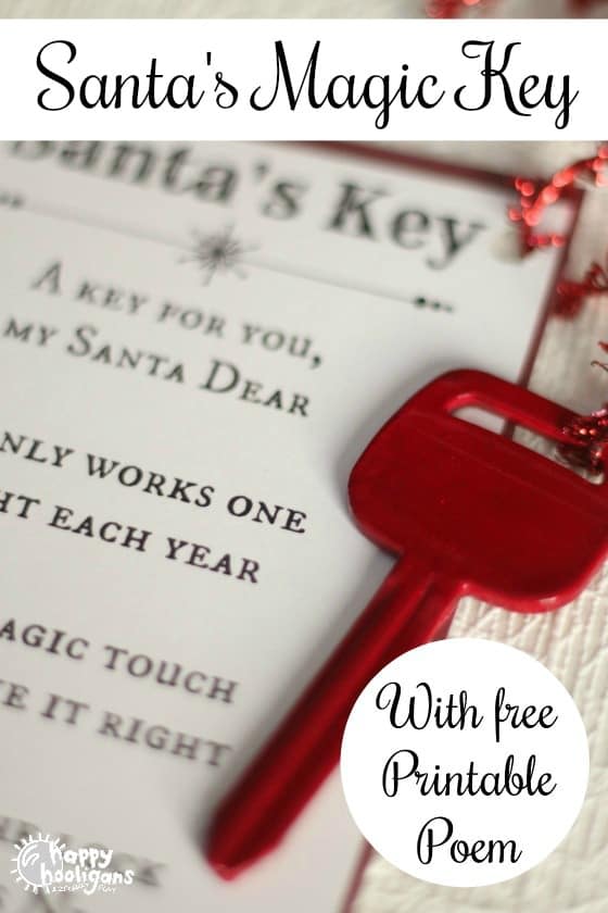 How to Make Santa's Magic Key with Free Printable Poem