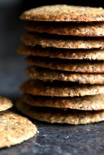 Sesame Flax Seed Cookies - feature image