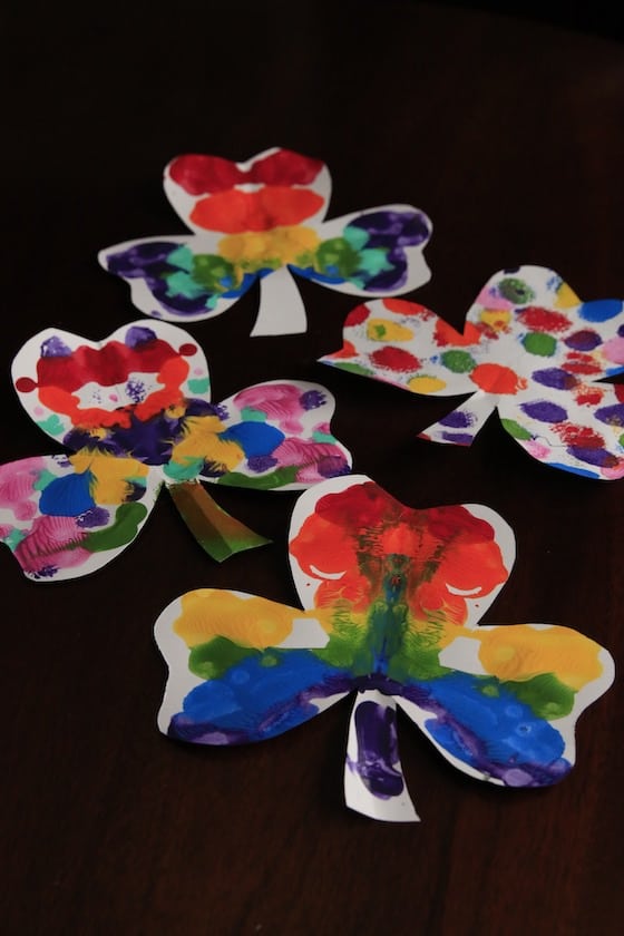 Shamrock craft for kids for St. Patrick's Day