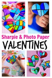 Sharpie & Photo Paper Valentines - Happy Hooligans