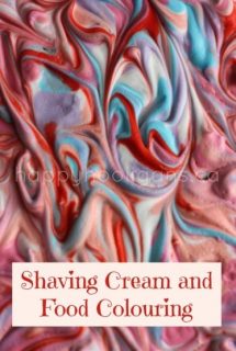 shaving cream and food colouring cover photo