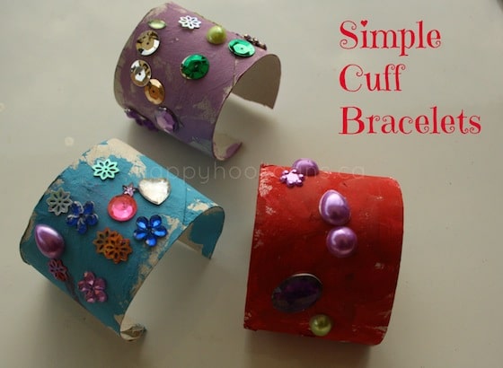 toilet roll bracelets