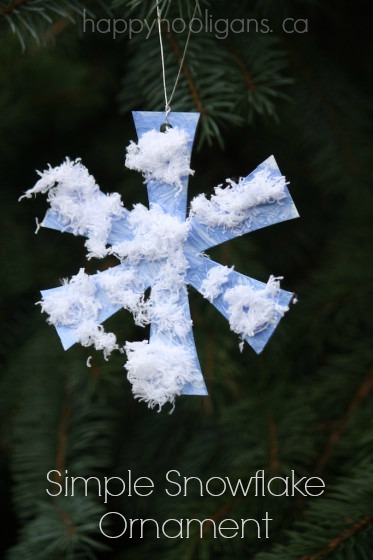 Simple Snowflake Ornament - Happy Hooligans