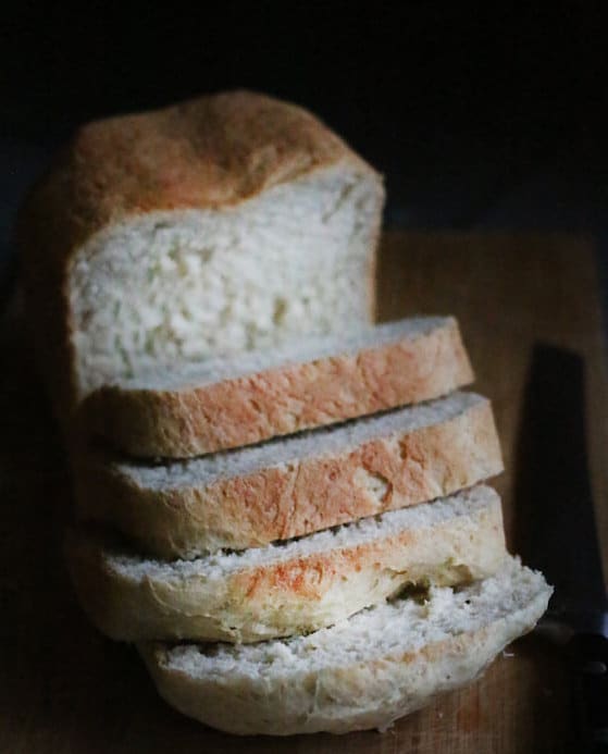 sliced homemade oatmeal bread