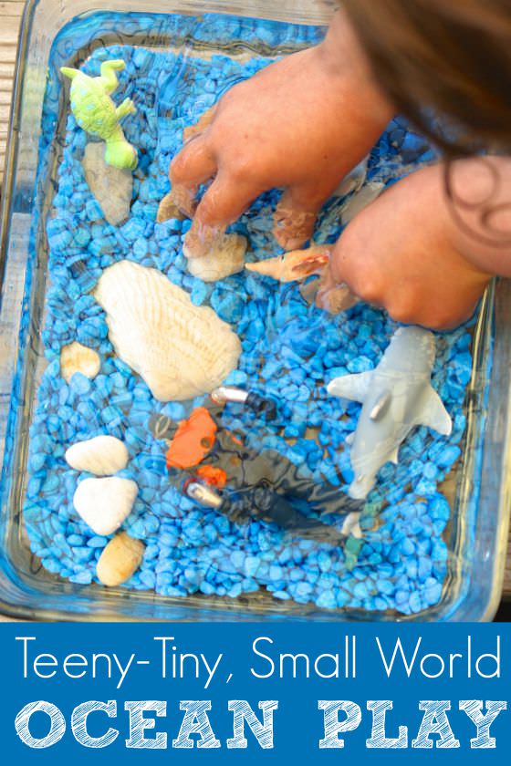 Small World Ocean Sensory Bin