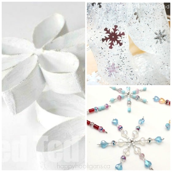 snowflake crafts and sensory activity