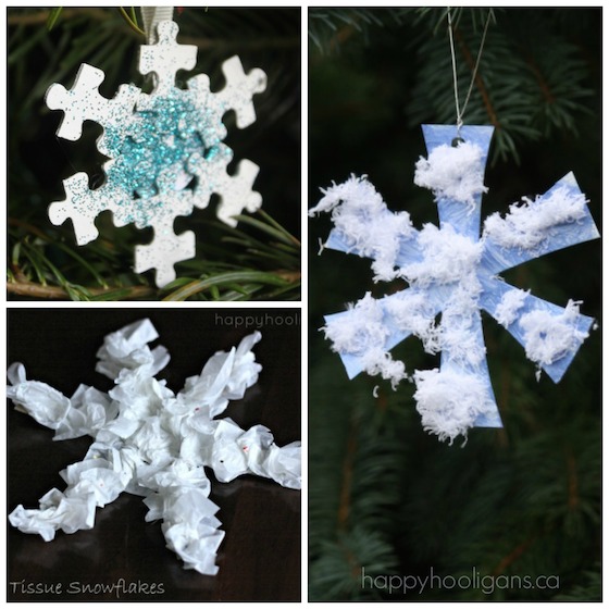 snowflake ornaments for kids to make