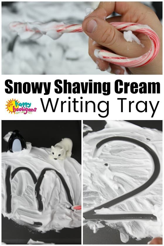 Snowy Shaving Cream Writing Tray