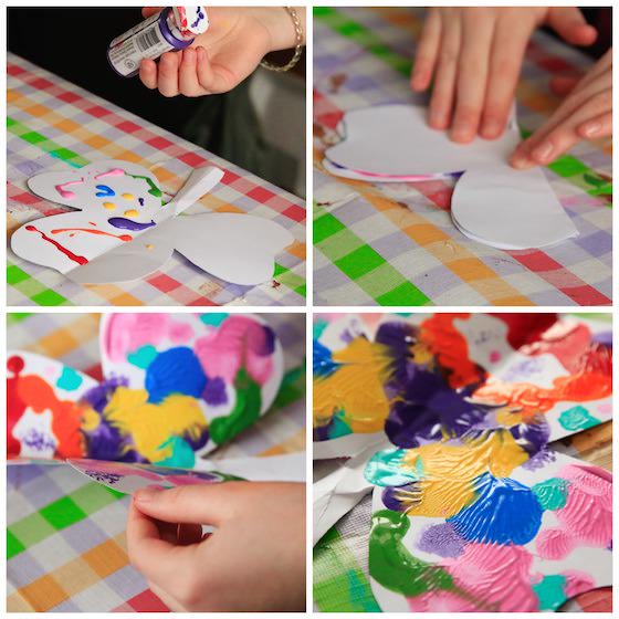 St. Patrick's Day Craft for Kids - Ink Blot Shamrocks