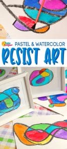 Stained Glass Doodles Resist Art for Kids