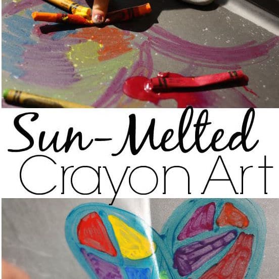 Sun Melted Crayon Activity