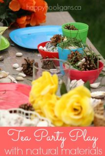 flower tea party activity