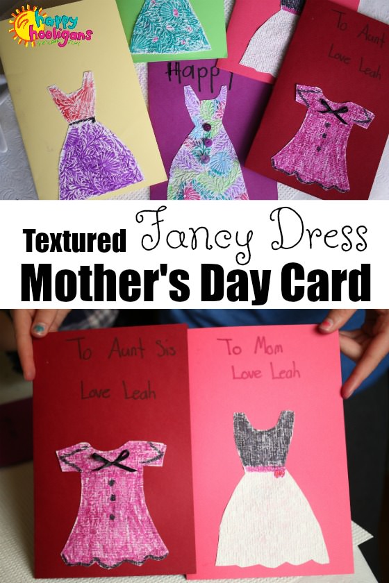 Textured "Fancy Dress" Mother's Day Card - Happy Hooligans