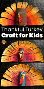 Thankful Turkeys Long Pin 3 vertical turkeys