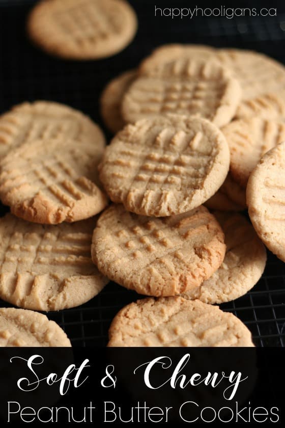 The Best Soft and Chewy Peanut Butter Cookies