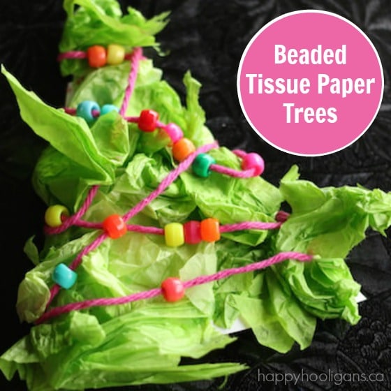 Tissue Paper Christmas Tree ACtivity