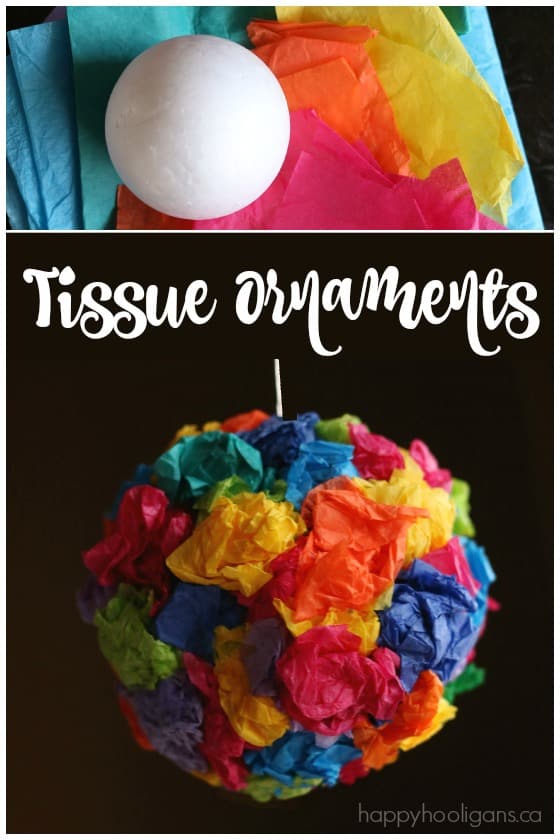 Tissue Paper Ornaments - Happy Hooligans