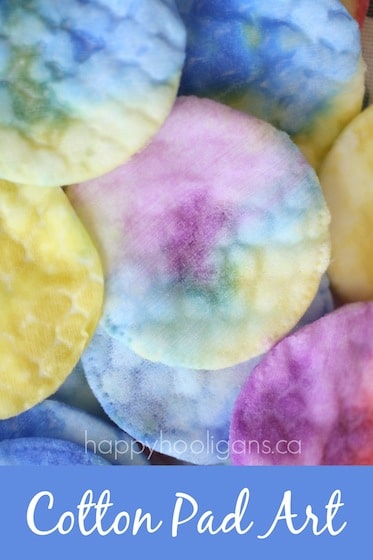 Cotton Pad Art with Liquid Watercolours