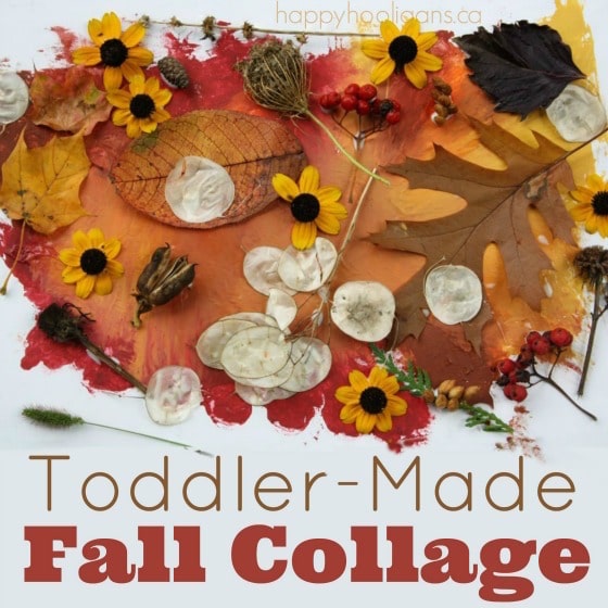 Toddler Made Fall Collage - square image