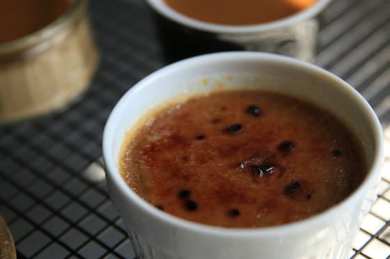 torched espresso creme brulee