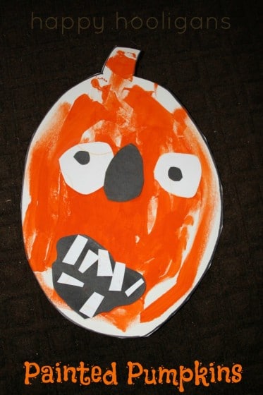 painted jack-o-lantern craft