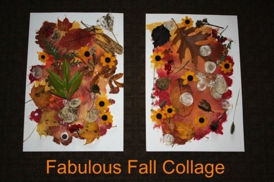 fall collage for preschool