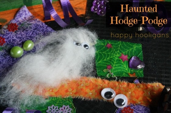 haunted hodge-podge - halloween art collage