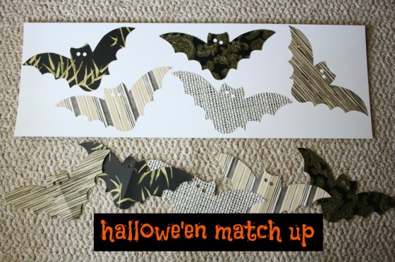 homemade halloween matching game