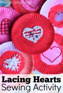 Valentines Lacing Activity for Kids - Happy Hooligans