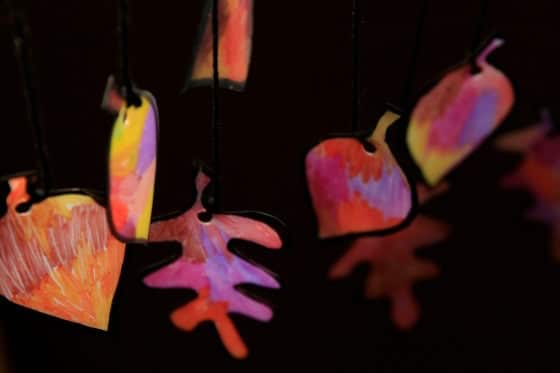 photo of sun catcher against dark background