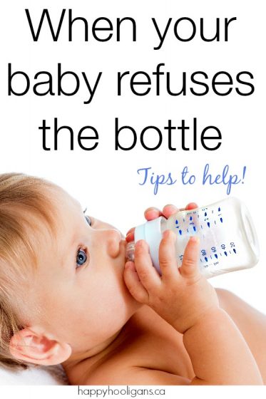 What to do when your baby won't take a bottle