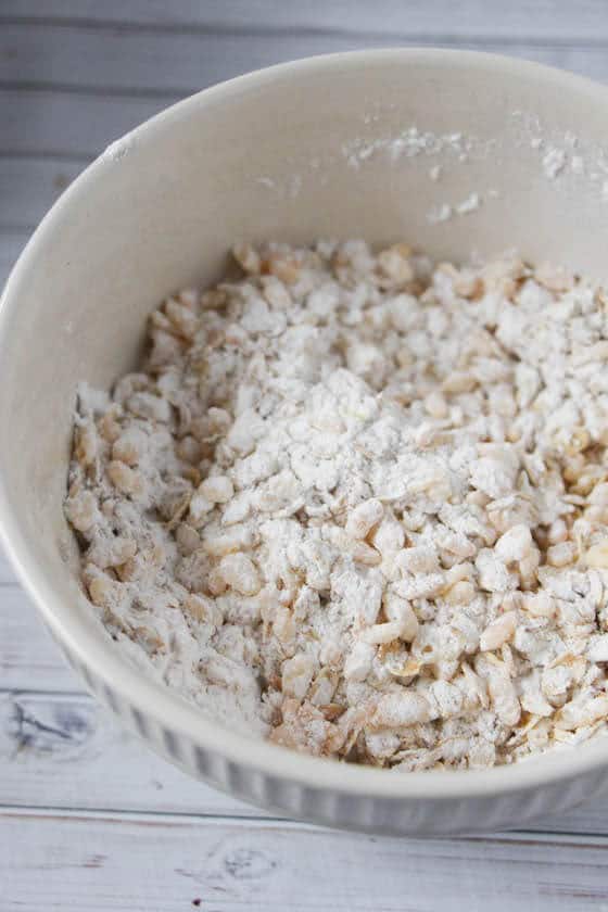 dry ingredients for cookies