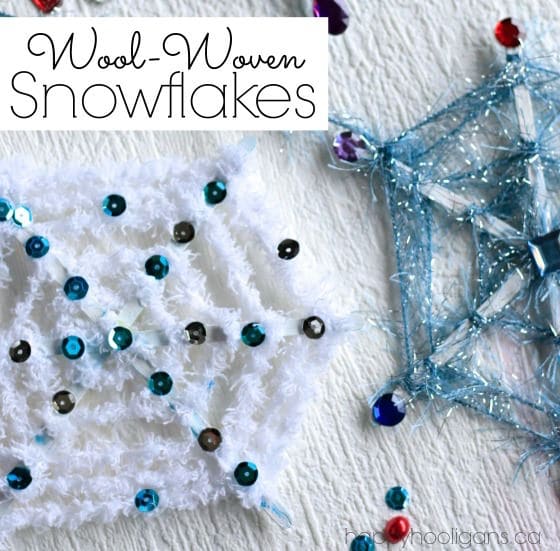 Starbucks stick snowflake craft