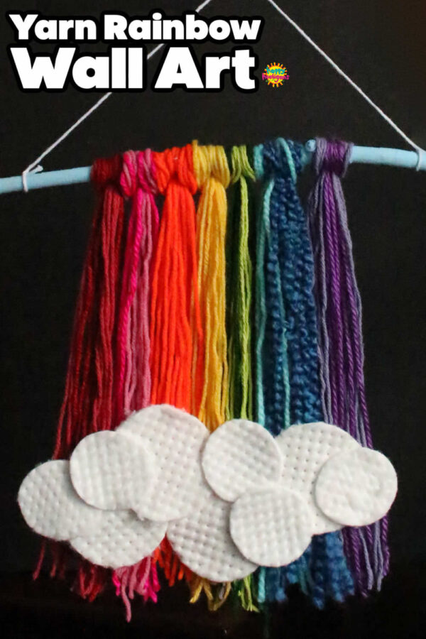 Yarn Rainbow Wall Hanging 